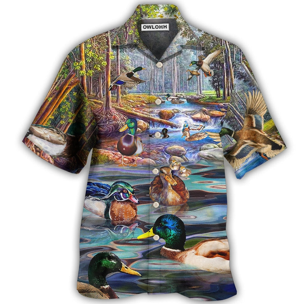 Duck Love Lake And Fly Cool Hawaii Shirt Ha90403