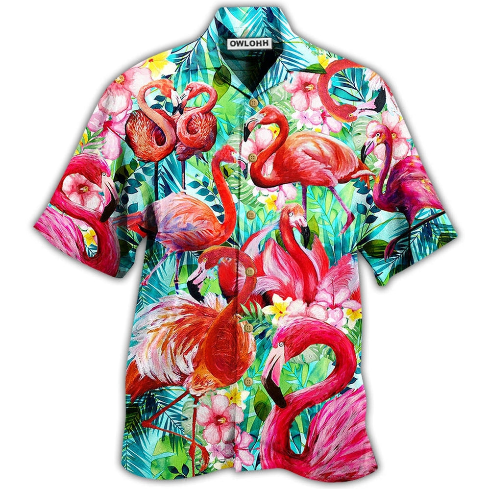 Flamingo Love Pink Hawaii Shirt Ha105213