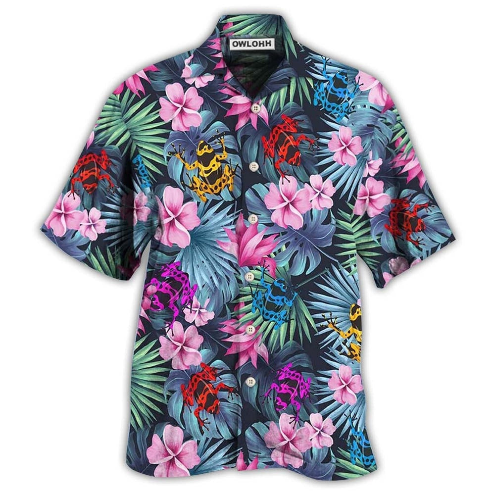 Frog Tropical Summer Vibes Hawaii Shirt Ha49543