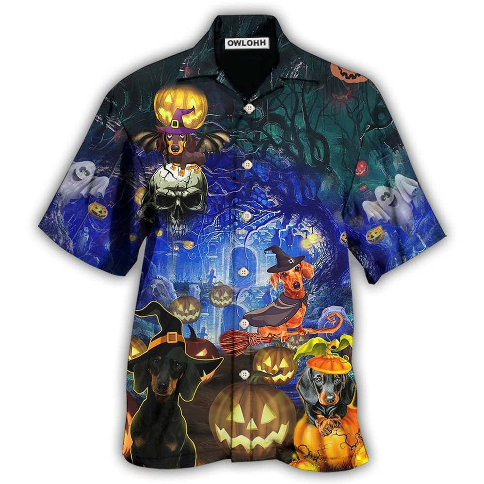 Halloween Dachshund And Dogs Hawaii Shirt Ha11427