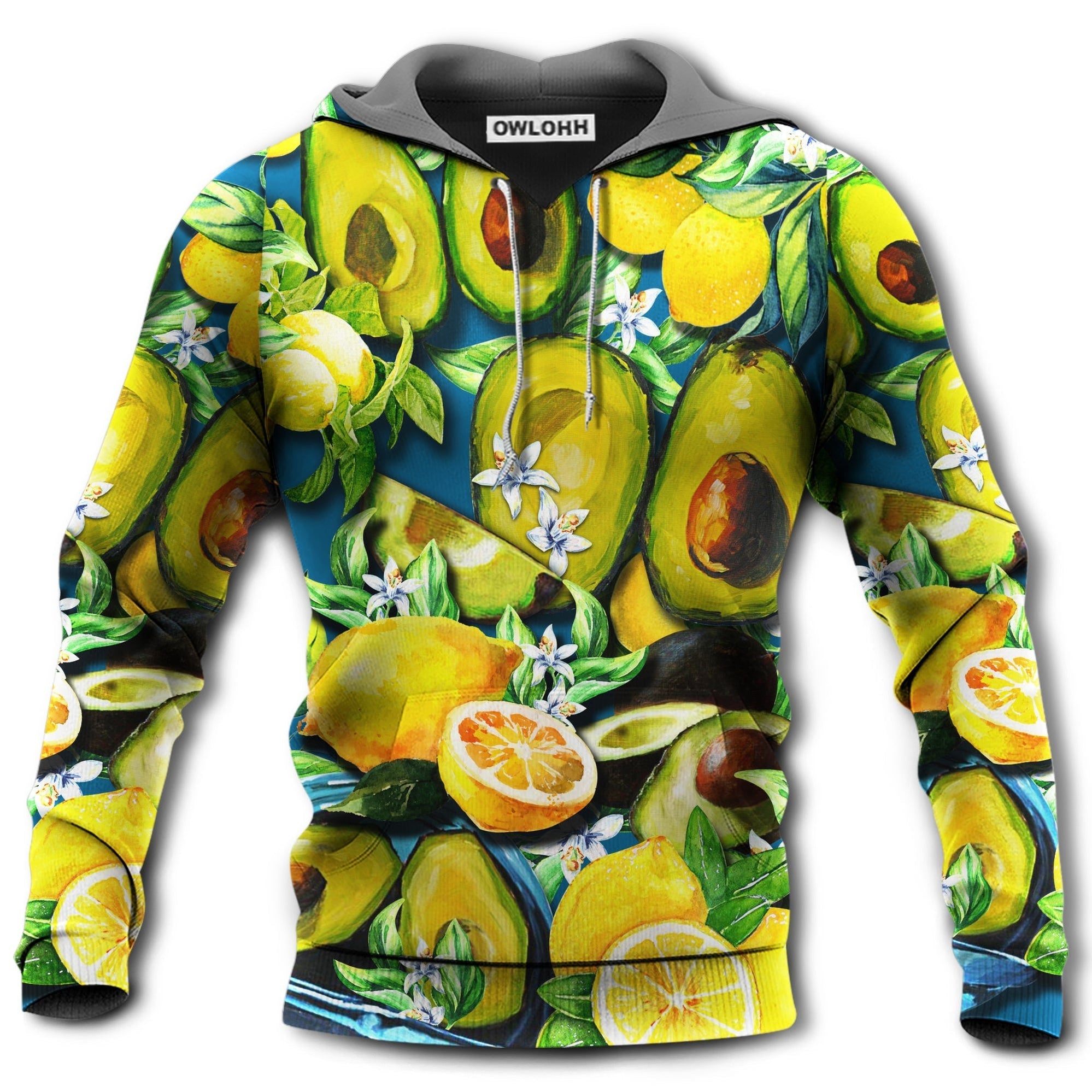 Fruit Avocado Lemon Summer Time - Hoodie | Owls Matrix LTD | Reviews on ...