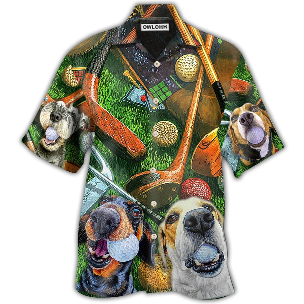 Golf Vintage Style Funny Dog Hawaii Shirt Ha22444