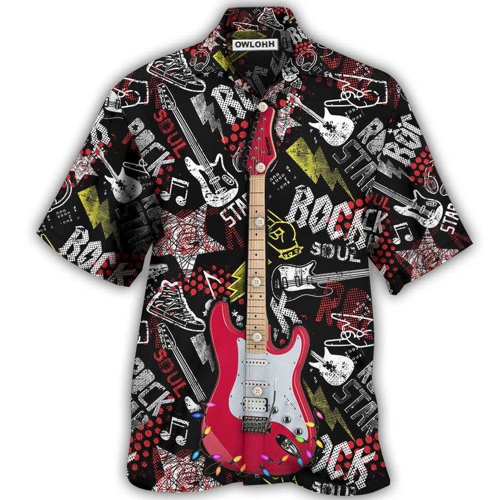 Guitar Rock Soul Merry Christmas Happy Hawaii Shirt Ha92873