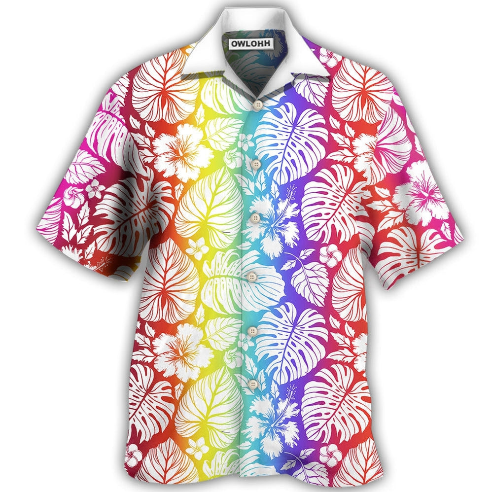 Lgbt Tropical Leaf Hawaii Shirt Ha59373