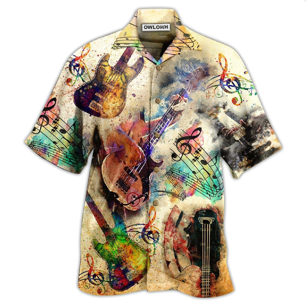 Guitar Music Bass Its Like But Way Cooler Hawaii Shirt Ha6271