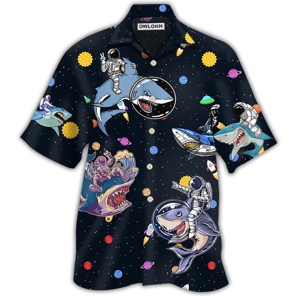 Shark Astronaut Galaxy Sky Hawaii Shirt Ha35364