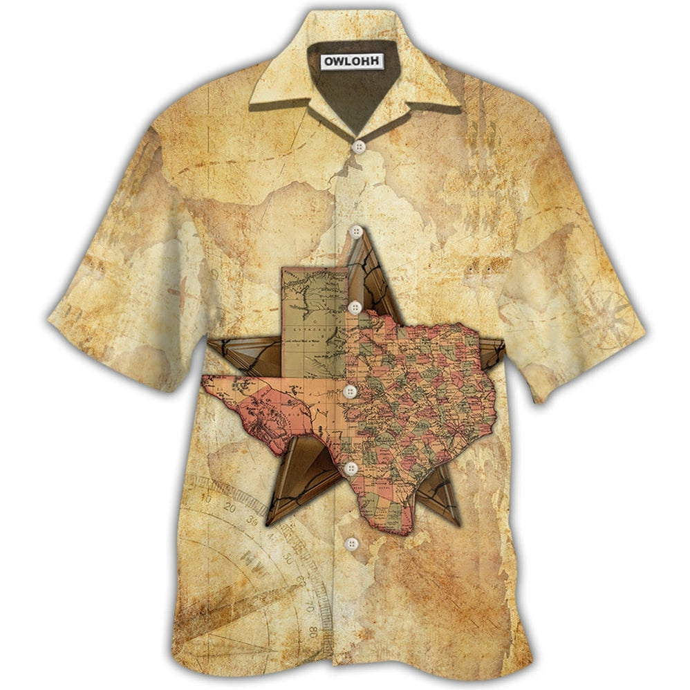 Texas Peace Life Style In Map Hawaii Shirt Ha80322