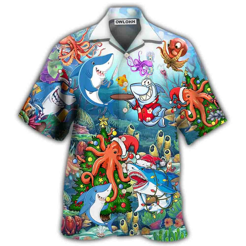 Shark Loves Beautiful Octopus Hawaii Shirt Ha1828