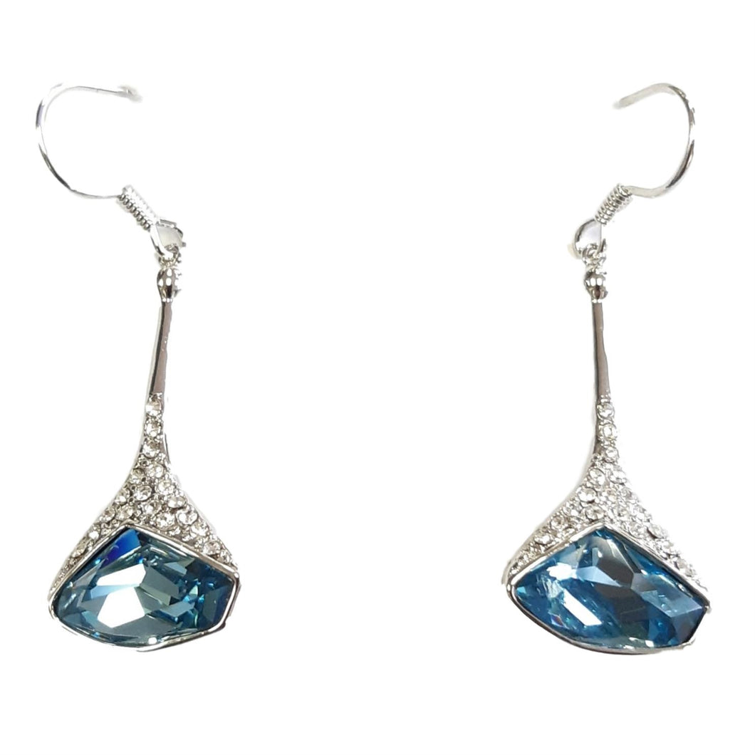 Swarovski Crystal Earrings Turquoise