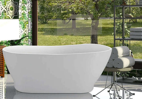 Modern 67 Acrylic Single Slipper Bathtub
