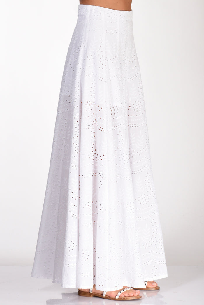 Lavi Couture Pantalone Pizzo Bianco Donna - 5