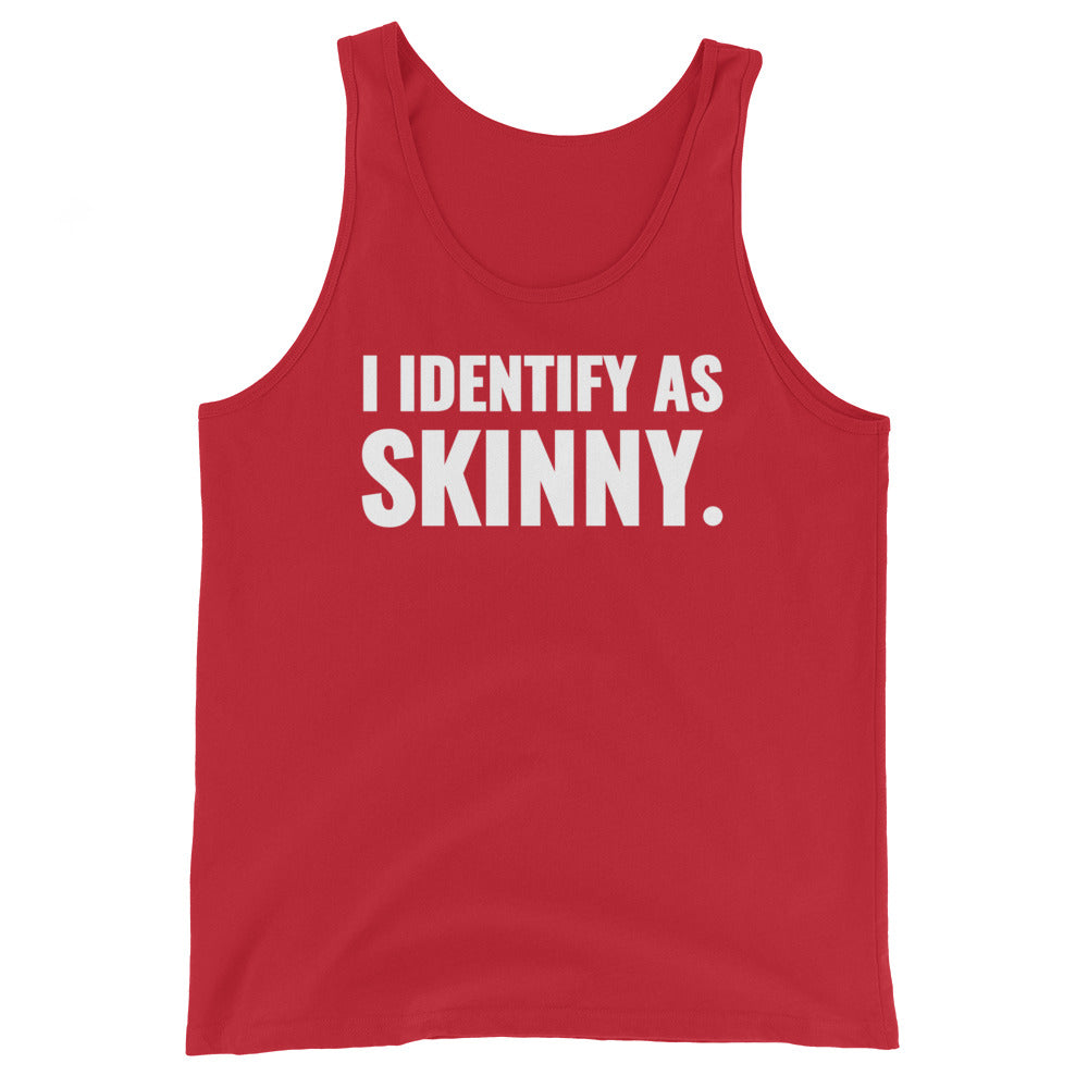 I Identify As Skinny. Red Men's Tank Top – Nikocado Avocado