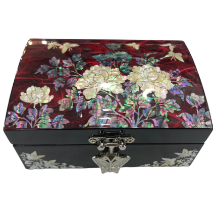 Mother of pearl jewelry box gift
