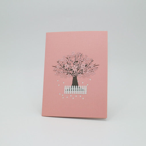 3D Cherry Blossom Tree Pop Up Card