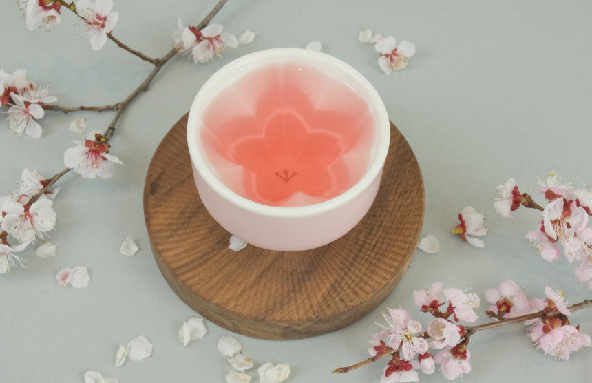 Handmade Cherry Blossom Shape Glass 2p set