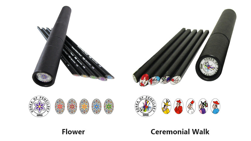 Korea Mother of Pearl Black Pencil Set