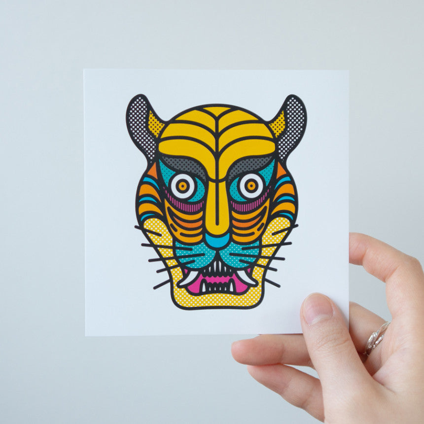 Korean Gost Keeper Dragon Tiger Sticker 2p Set