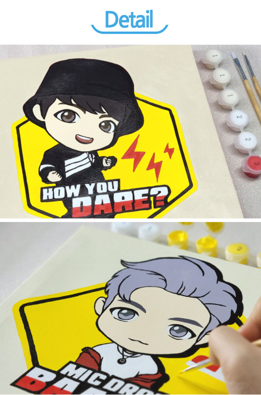 BTS Tinytan DIY Painting Mic Drop