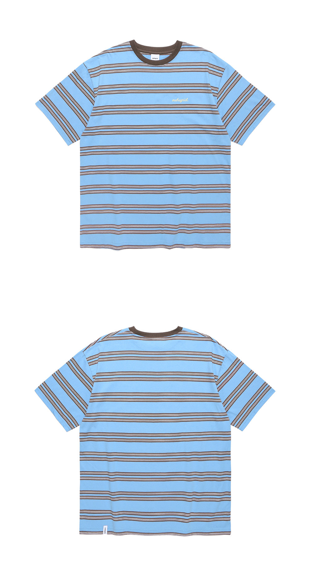 Mahagrid x Stray Kids Logo Striped Tee