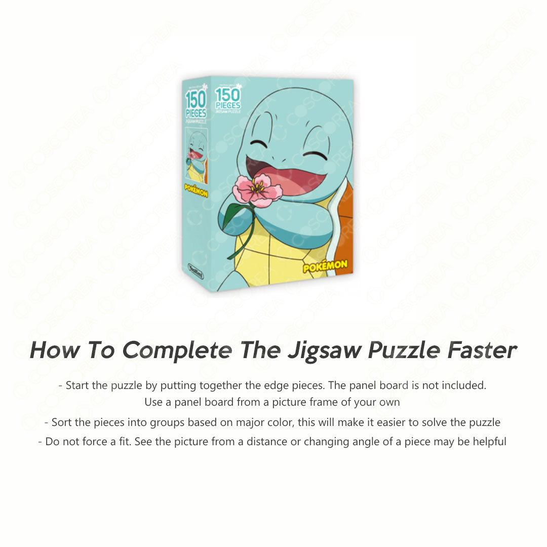 Pokemon Jigsaw Puzzle Squirtle With Flowers 150 Piece_1