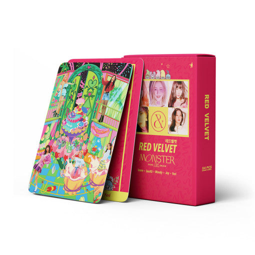 Red Velvet Goods Monster Photo Card Set 54ea  Component Red Velvet Goods Monster Photo Card Set x 1ea(54ea)  Size 5.5 x 8.8(cm)  Country Of Origin Republic Of Korea