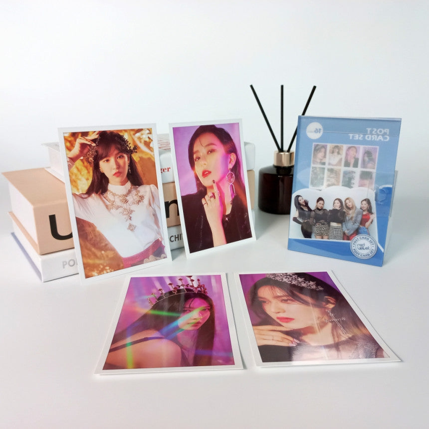 Red Velvet Goods Photo Postcard Set 16p   Image can be change to updated photo  Component Red Velvet Goods Photo Postcard Set 16p  x 1ea  Size 10 x 15(cm)  Country Of Origin Republic Of Korea