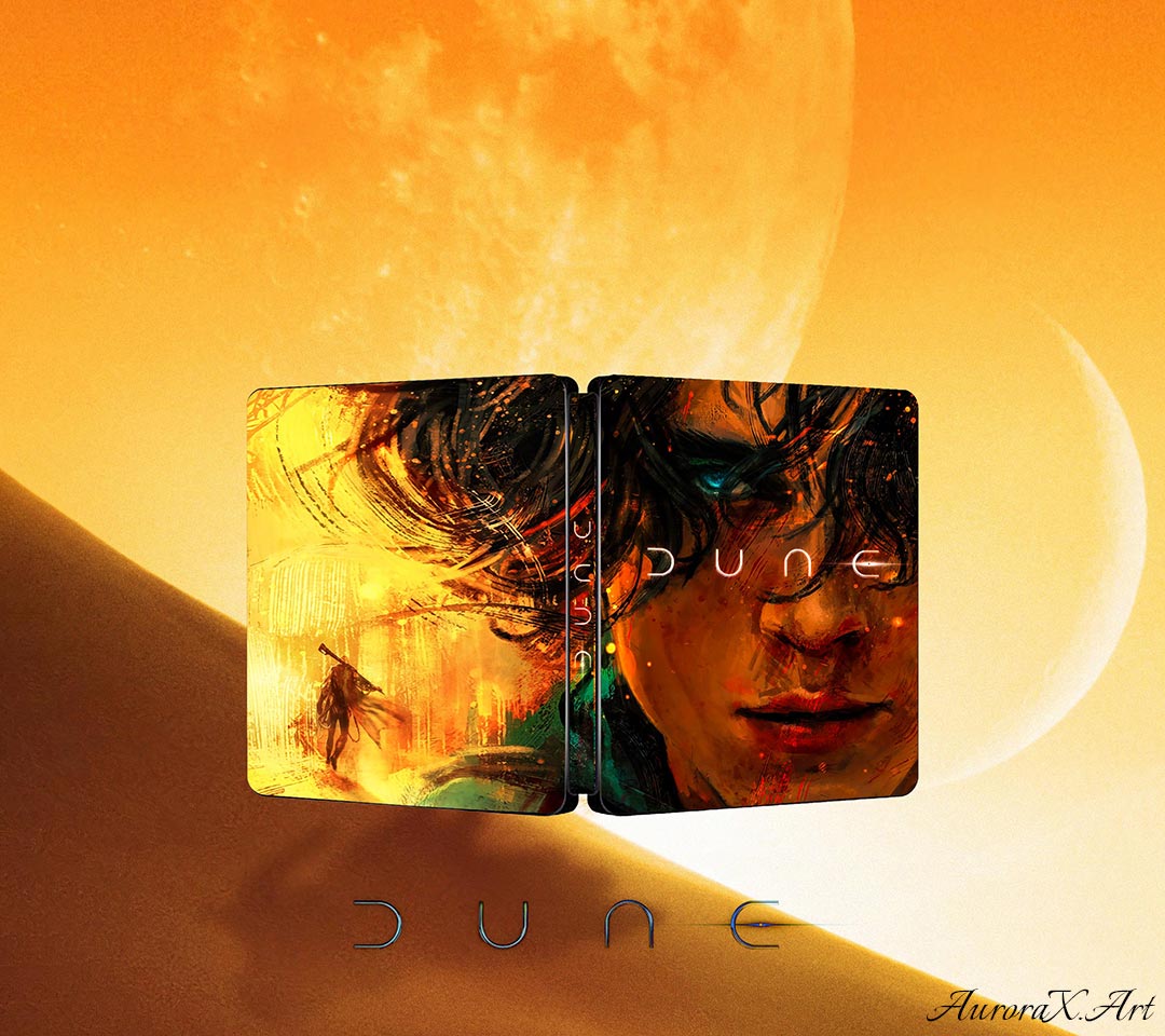 Dune 2021 Chalamet the Film Steelbook Artwork | AuroraX.Art