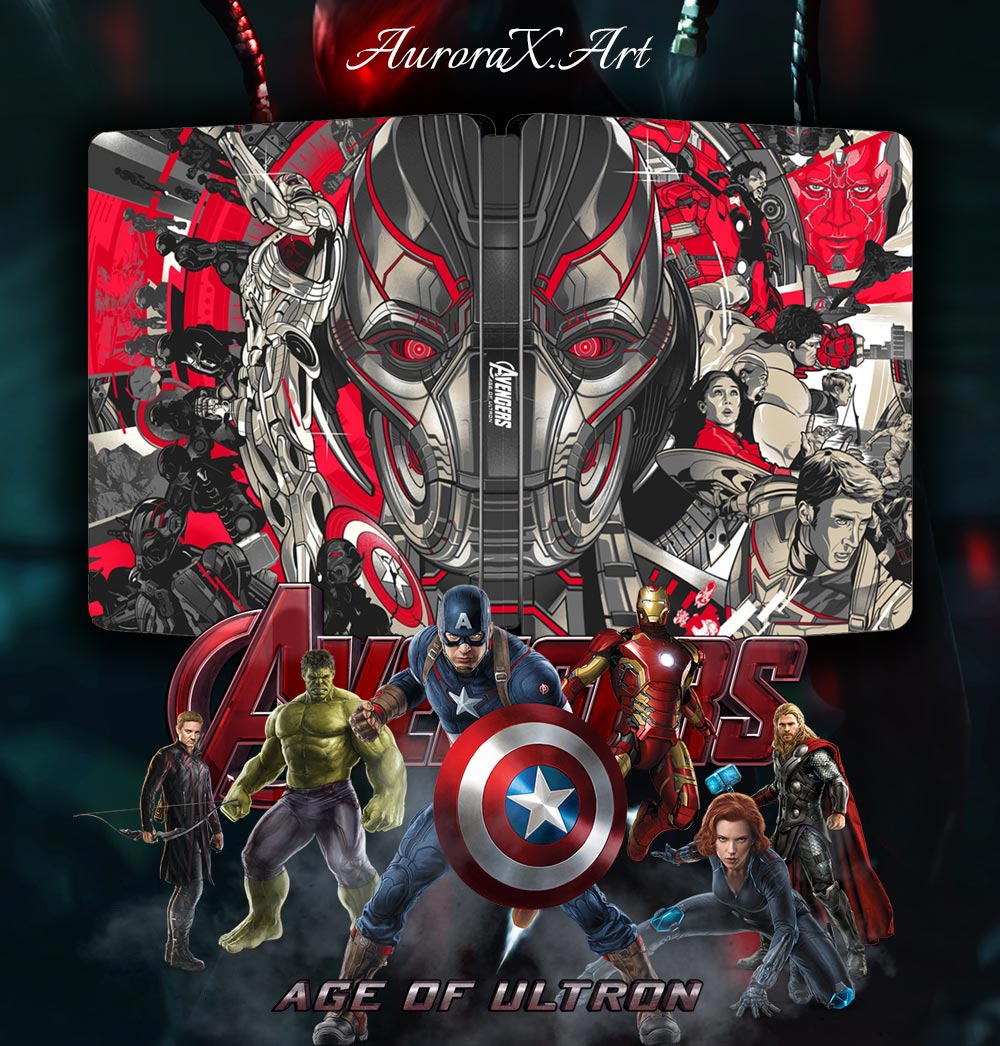 Marvel Avengers 2 Age of Ultron 2015 Steelbook Artwork | AuroraX.Art