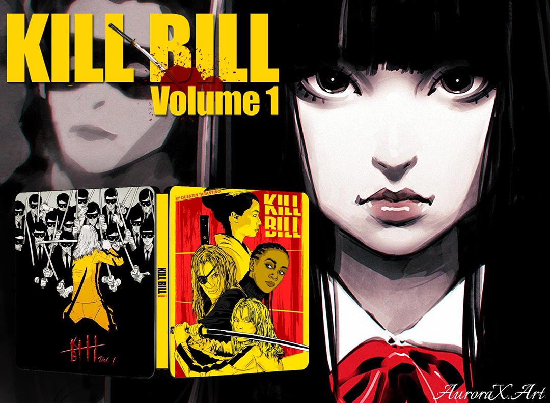 Quentin‘s Kill Bill Volume 1 Steelbook Artwork | AuroraX.Art
