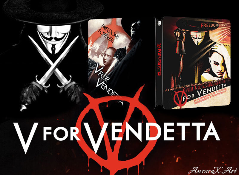 V For Vendetta Steelbook Artwork | AuroraX.Art