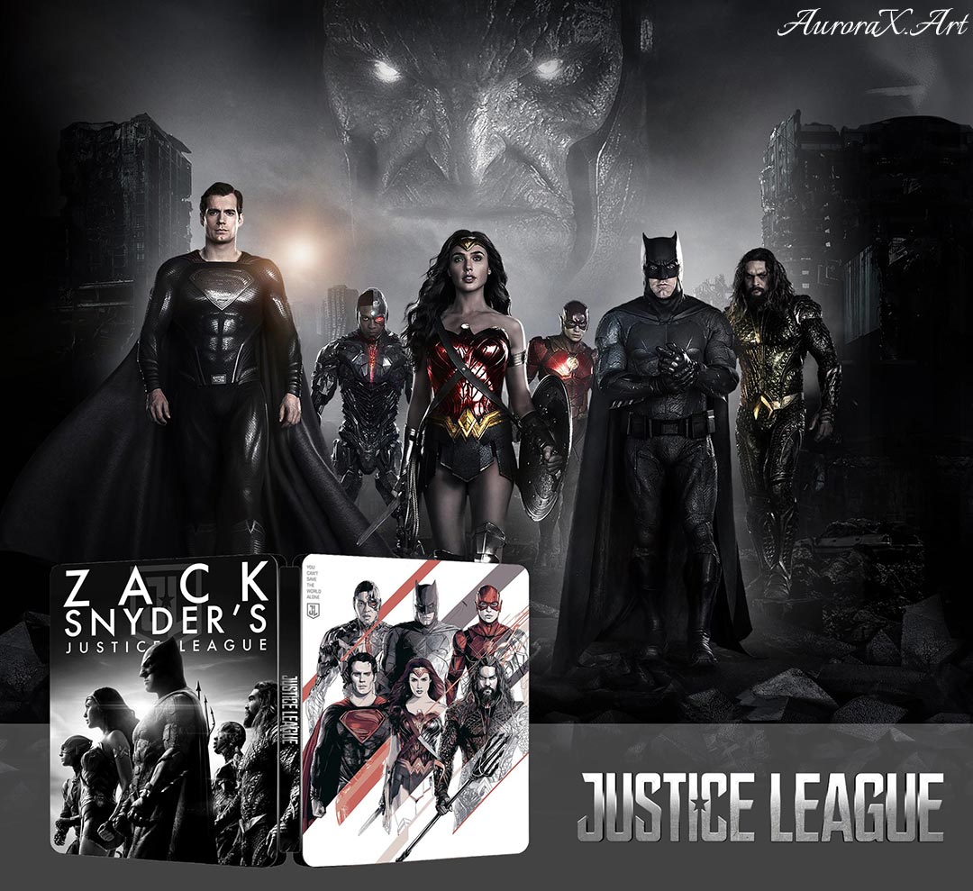 Zack Snyder's Justice League Steelbook Artwork | AuroraX.Art