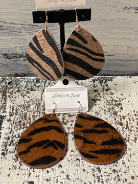 Simply Shimmering Zebra Earrings