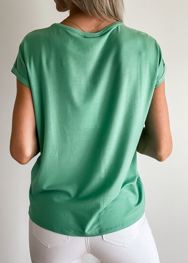 sy Cape Annoncør Vero Moda Ava T-Shirt NOOS, Frisk Grøn