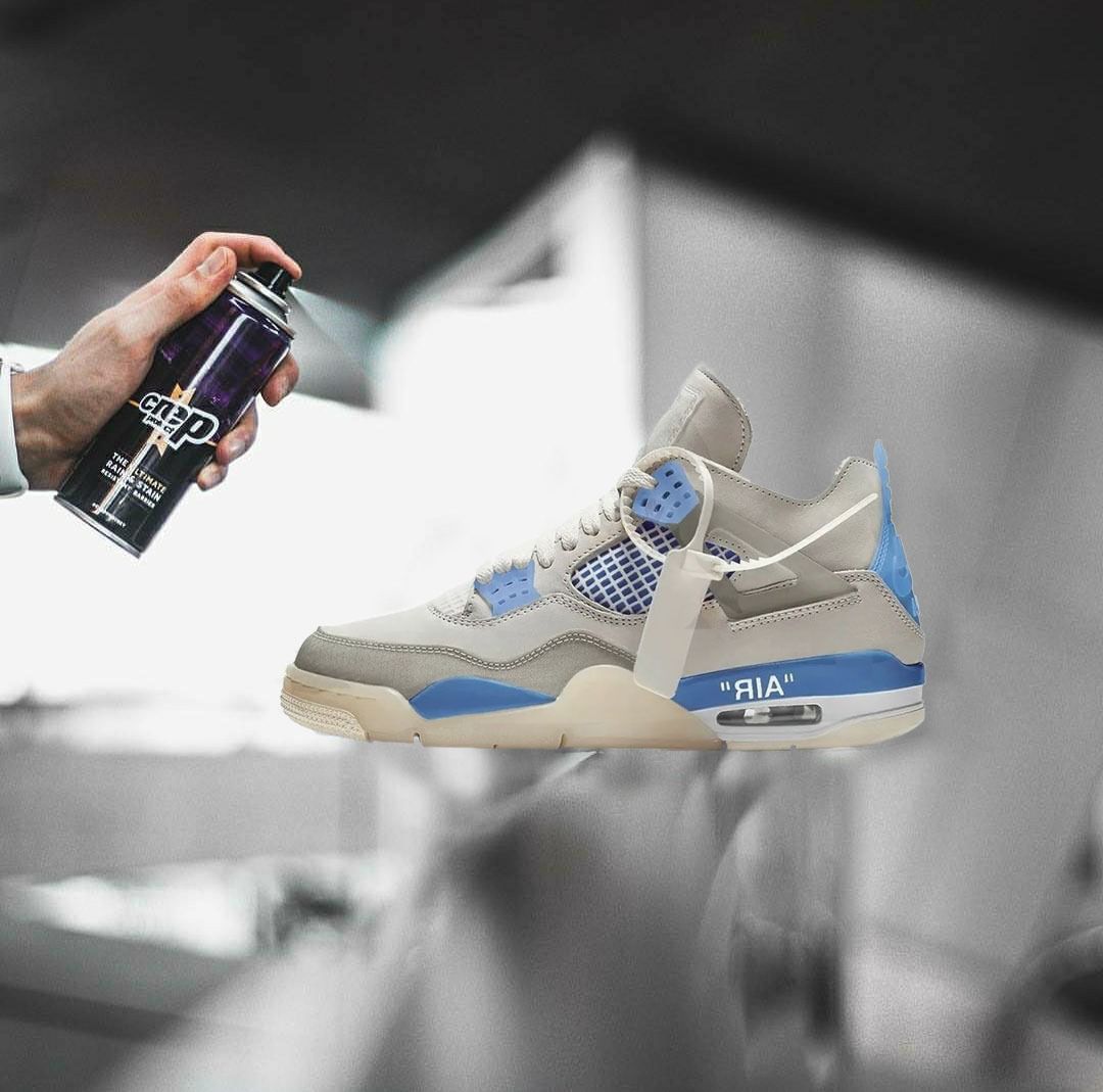 off white jordan 4 military blue