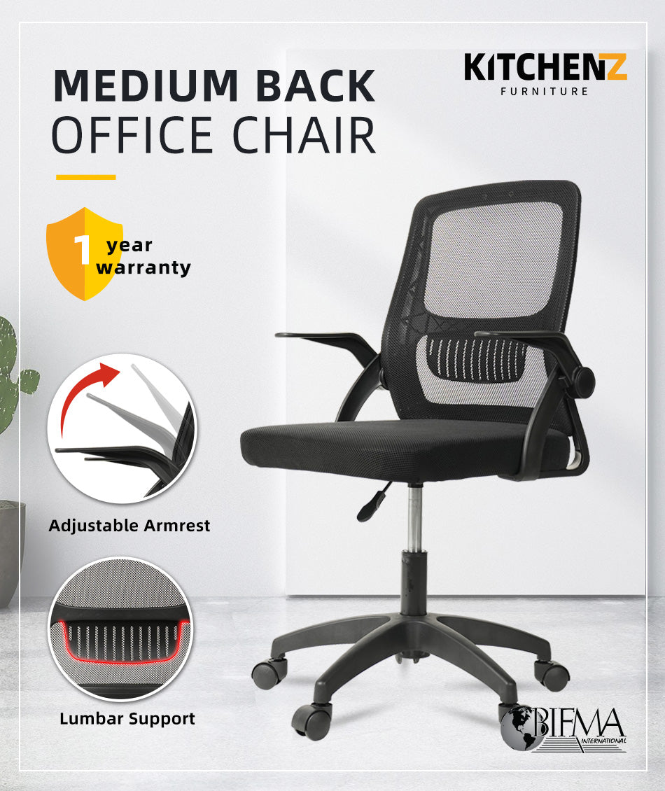  Workpro™ - Chair - 12000 Mesh Mid-Back Chair - Fabric