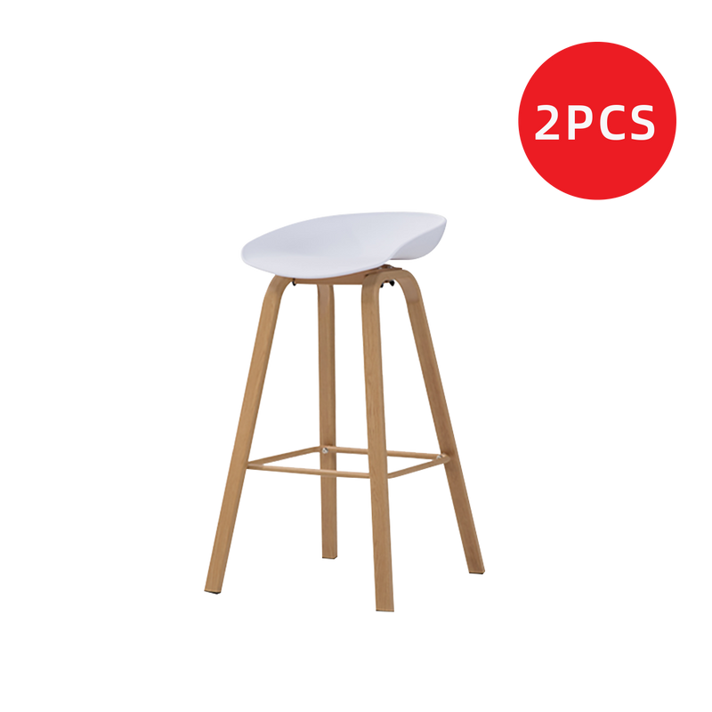 Buy 1 Free 1 Metal BAR / PUB / CAFE / STOOL with Wooden Texture-HMZ-DC-204
