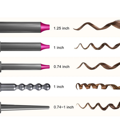 Lockenwickler-Set mit 5 Zangen