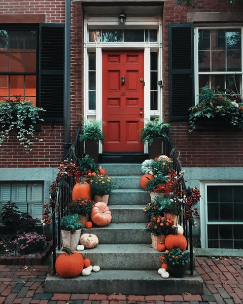 front door halloween decorations