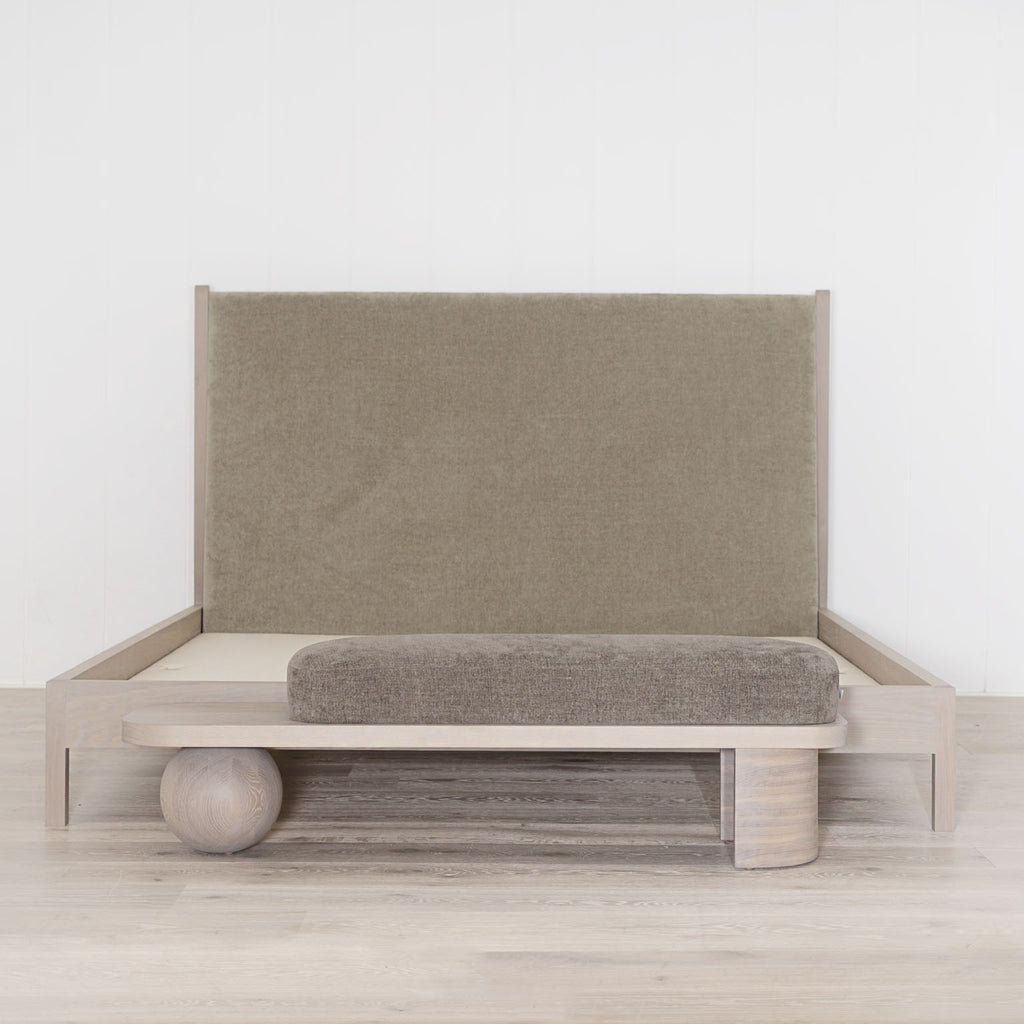 Alex Bed and Melo Bench in Antique Beige Smoke - Muskoka Living Collection