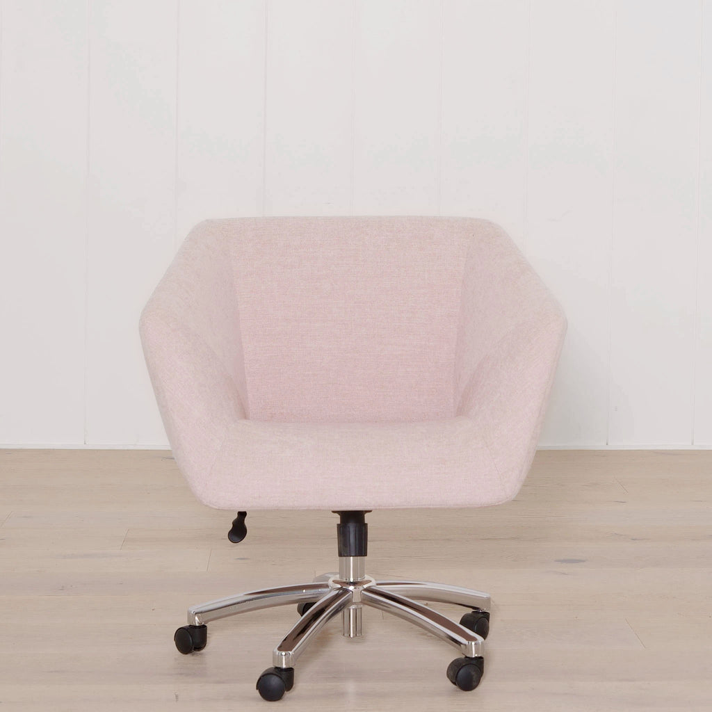 burl office chair sawyer blush