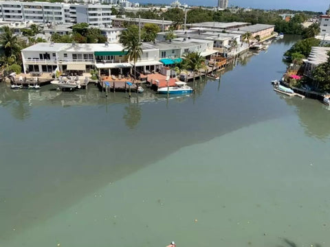 image of sewage spill in Miami Beach