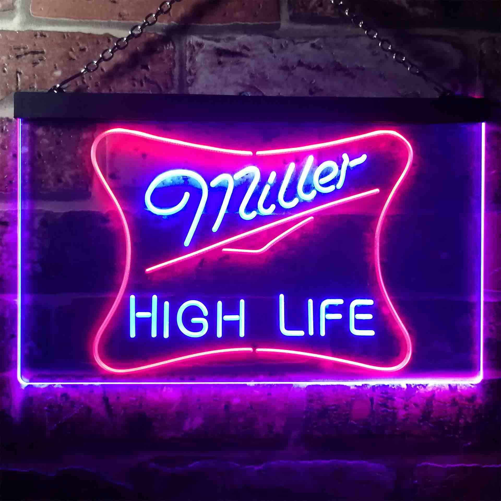 Miller High Life Beer Neon Sign Led Lab Cave 