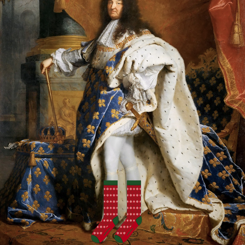 Louis XIV en chaussettes