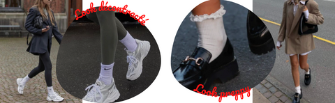 chaussettes blanches look femme