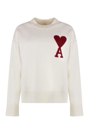 virgin wool crew-neck sweater-0