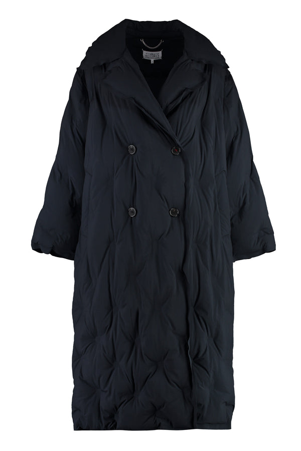 Padded techno fabric coat-0