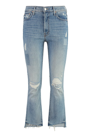 The Insider Crop Step Fray Stretch cotton jeans-0