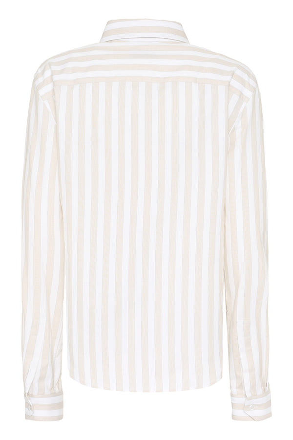 Striped cotton shirt-1