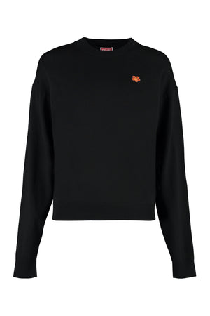 Crew-neck wool sweater-0