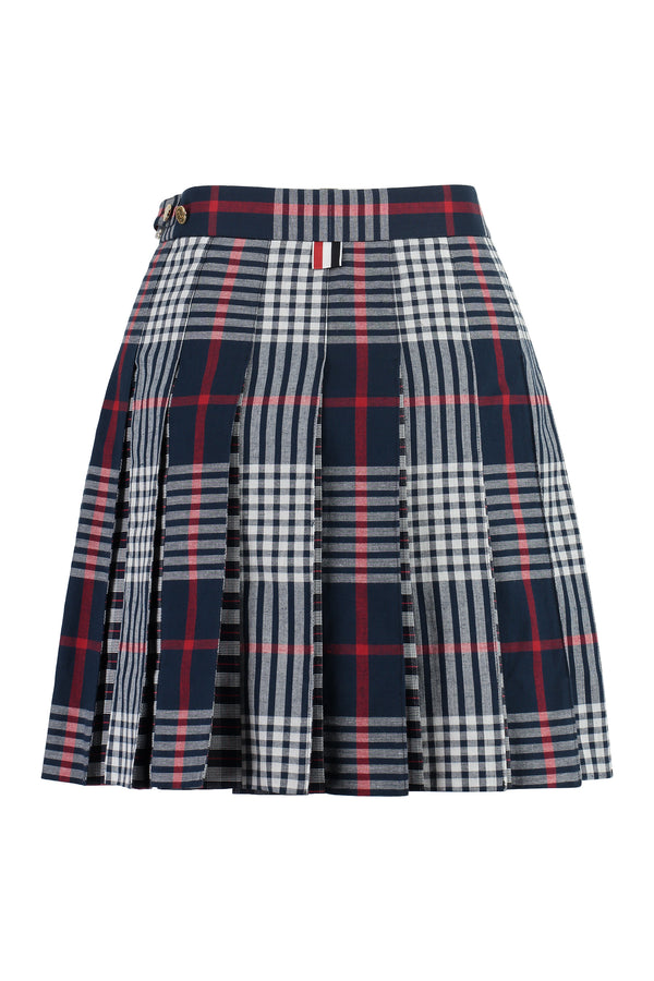 Pleated mini skirt-1